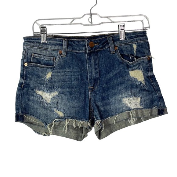 Blank NYC Pants - Blank NYC Shorts The Fulton Distressed Raw Hem Size 27
